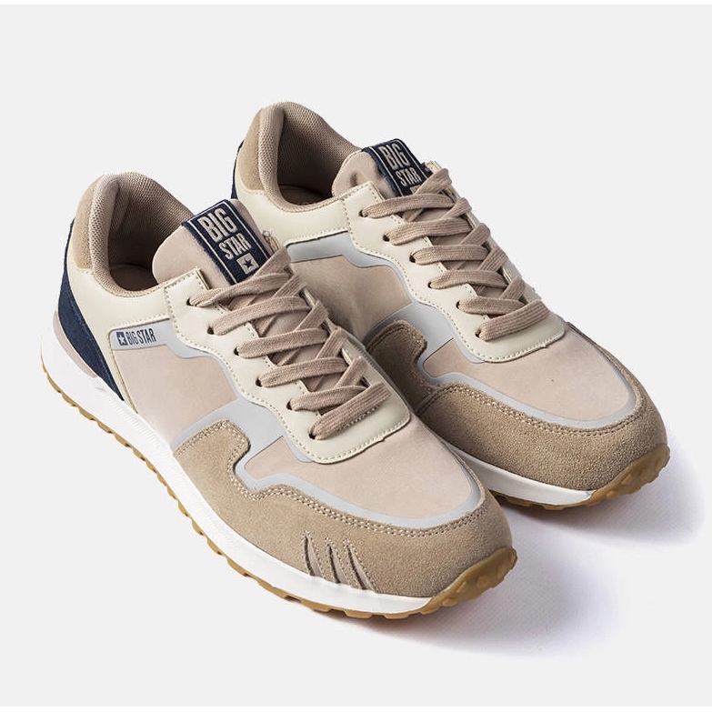 Bézs velúr Big Star tornacipő LL174123 1