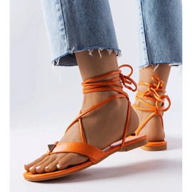Narancssárga fűzős szandál a Marleau-tól 1