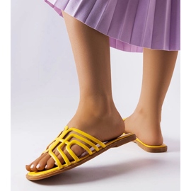 Női sárga Gandy papucs 2