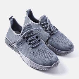 Szürke színű férfi Benjamin tornacipő 1