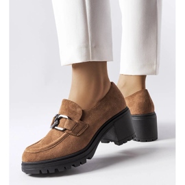 Vinceza barna cipő bőr talpbetéttel 1