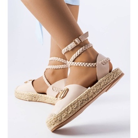 Bézs színű fűzős espadrillák a Parent-től 1