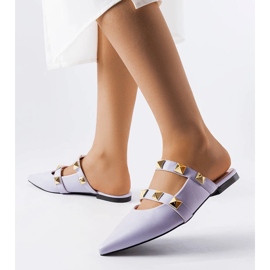 Lila szegecses csúszdák a Ruckman-től ibolya 1