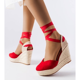 Piros ékes espadrillák a Dubois-tól 1