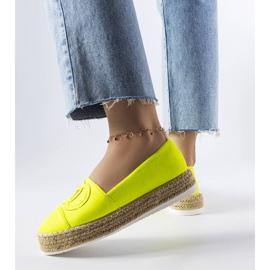 Neon platform espadrillák a Southfieldtől sárga 1