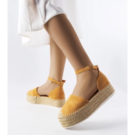 Barna platform espadrillák a Cloussontól 1