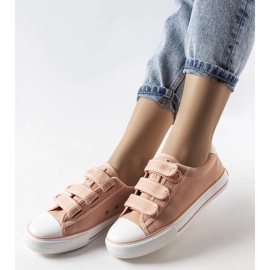 Rózsaszín tépőzáras tornacipő Big Star LL274A200 1