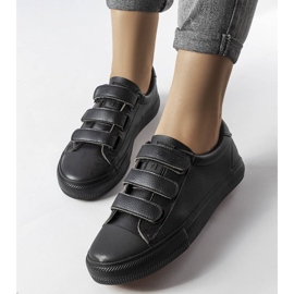 Fekete tépőzáras tornacipő Big Star LL274A206 1