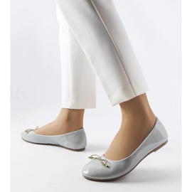 Lakewood szürkére lakkozott balerina szürke 1