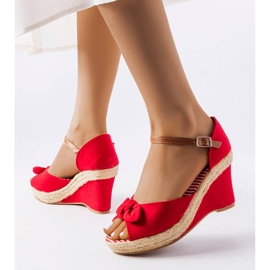 Piros ékes espadrillák a Fayme-től 1