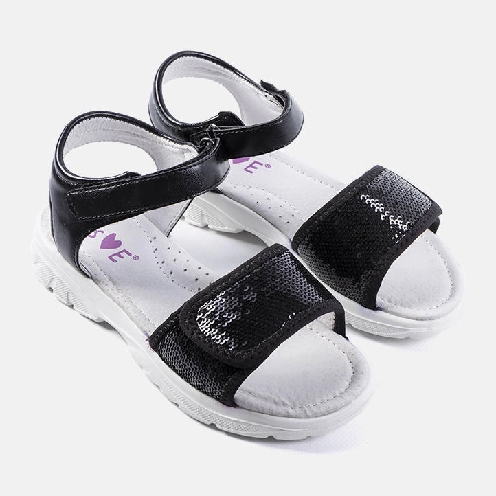 Fekete gyerekszandál a Grenier márkától 1