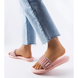 Rózsaszín szandál cirkóniákkal az Anaportól 2