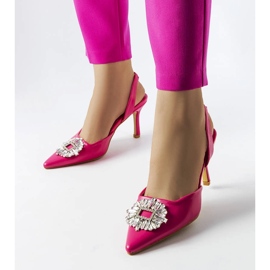 Moïse rózsaszín cirkónia pumpák 1