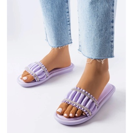 Az Anapor lila szandál cirkóniákkal ibolya 1