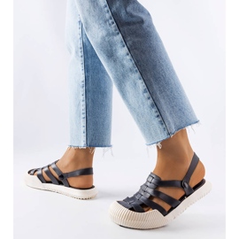 Canton fekete gumi szandál 1