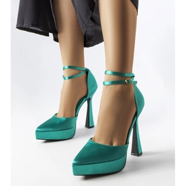 Dallas zöld magassarkú pumpák 1