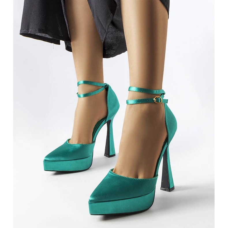 Dallas zöld magassarkú pumpák 1