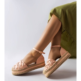 Gour rózsaszín platform espadrillák 1