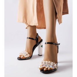 Inna Fekete kristályos szandál a Junction-tól 1