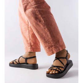 A márka fekete platformszandálja Brunelle 1