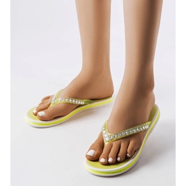 Neonzöld strasszos papucs a Patrier-től 1 Neonzöld strasszos papucs a Patrier-től 1