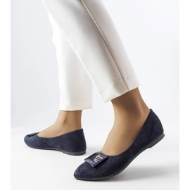 Fleming tengerészgyalogos strasszos balerinák kék 1