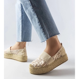 Bézs hálós espadrillák a Bateliers-től 1