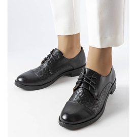 Bézs brogues LS5379 Taupe fekete 1