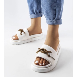 Frédérique fehér platformszandál 1