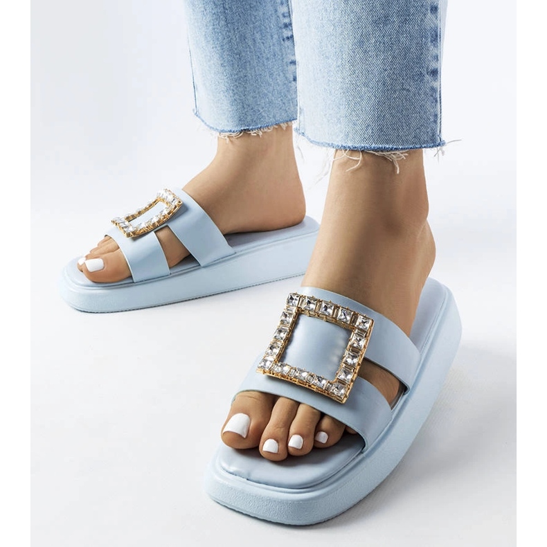 Fusbert kék strassz csúszkák 1