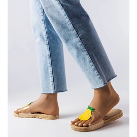 Átlátszó papucs Foddie díszítéssel színtelen 2