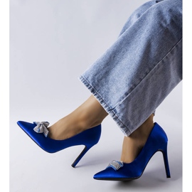 Kék tűk szatén bevonattal és Mia masnival 2 Kék tűk szatén bevonattal és Mia masnival 2