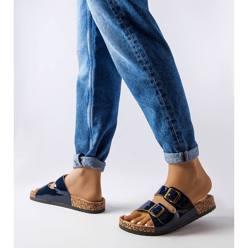 Kék parafa csúszdák csatokkal a Lee Cooper LCW-22-35-1157L-től 2