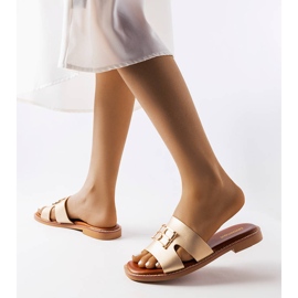 Sabrine arany papucs aranysárga 2