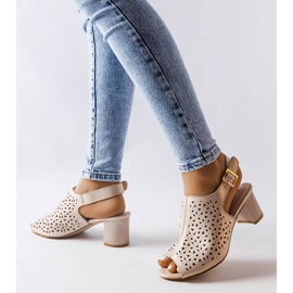 Fiamma arany blokk szandál aranysárga 1