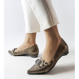 Ezüst alacsony sarkú pumpák a Siciliano-tól szürke 2