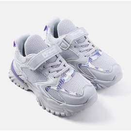 Gyerek szürke Robillard tépőzáras tornacipő 1