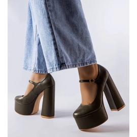 Colle zöld magassarkú pumpák 1