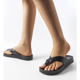 Inna A márka fekete platformszandálja Elide 2