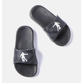 Gyermek fekete gumipapucs Athénból 1