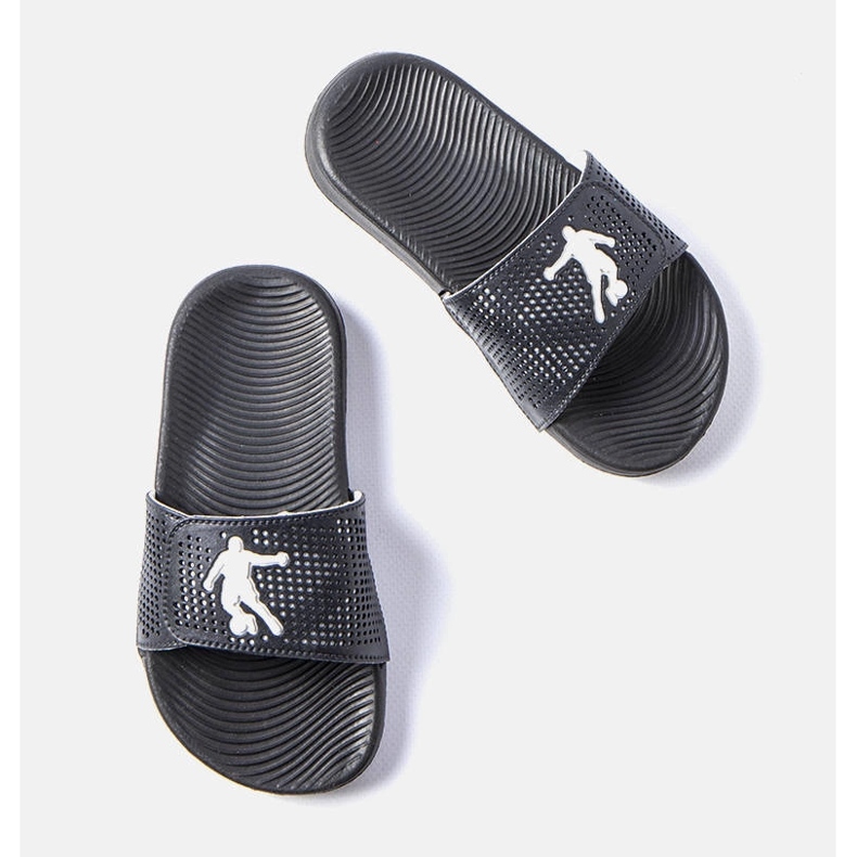 Gyermek fekete gumipapucs Athénból 1