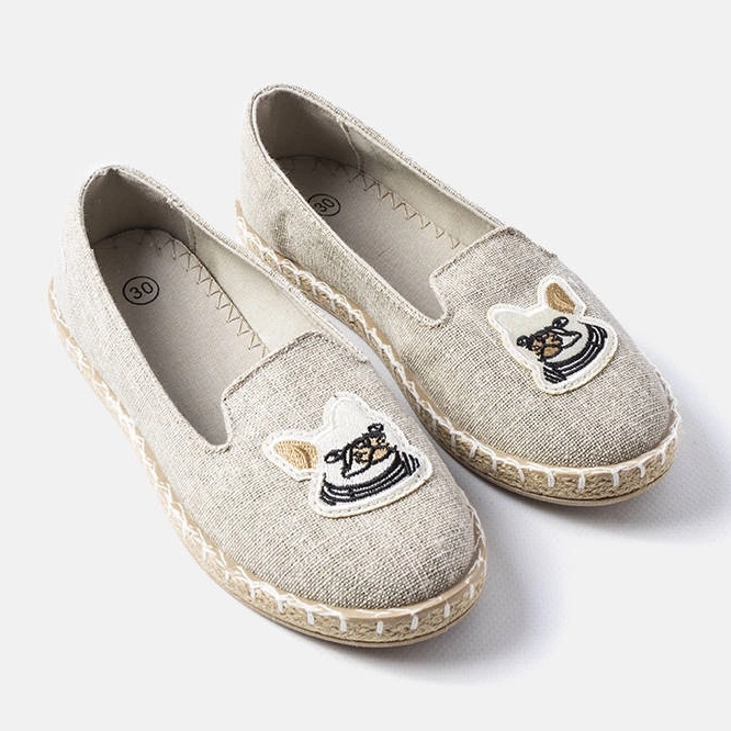 Inna Szürke gyermek tornacipő Peppi applikációval 1