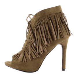 Nyitott fűzős csizma, bohó stílusú 11015 Green zöld 2 Nyitott fűzős csizma, bohó stílusú 11015 Green zöld 2