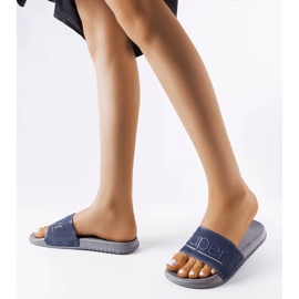 Szürke gumipapucs az Azeliotól kék 1