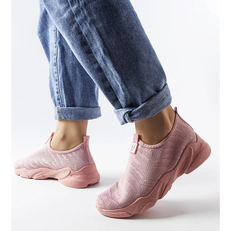 Rózsaszín textil tornacipő az Aarontól 1