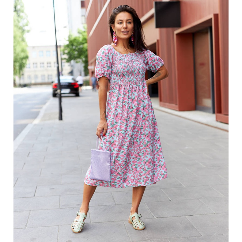 Gaetano strasszokkal díszített zöld szandál 1