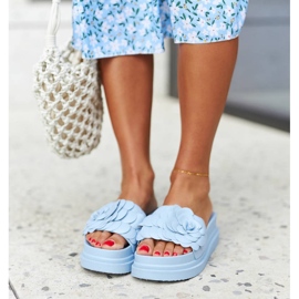 Mese kék platformszandál 1