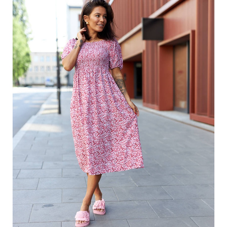 Rózsaszín Paciano virágos papucs 1 Rózsaszín Paciano virágos papucs 1