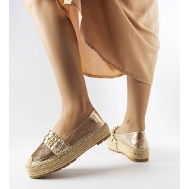Arany espadrillek cirkóniával a Lauro-tól aranysárga 1 Arany espadrillek cirkóniával a Lauro-tól aranysárga 1