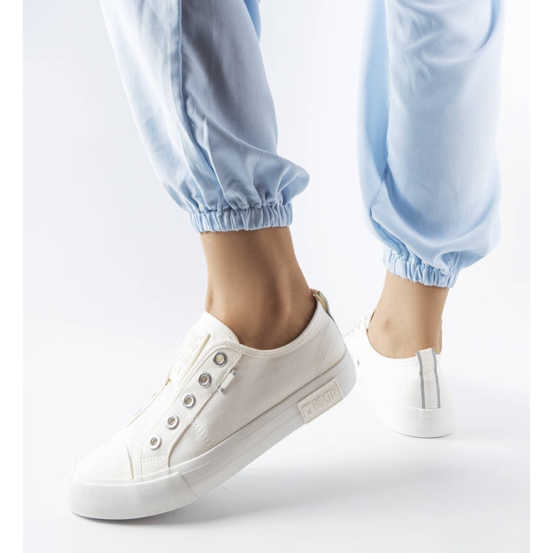 Big Star LL274162 fehér felbújós tornacipő 1